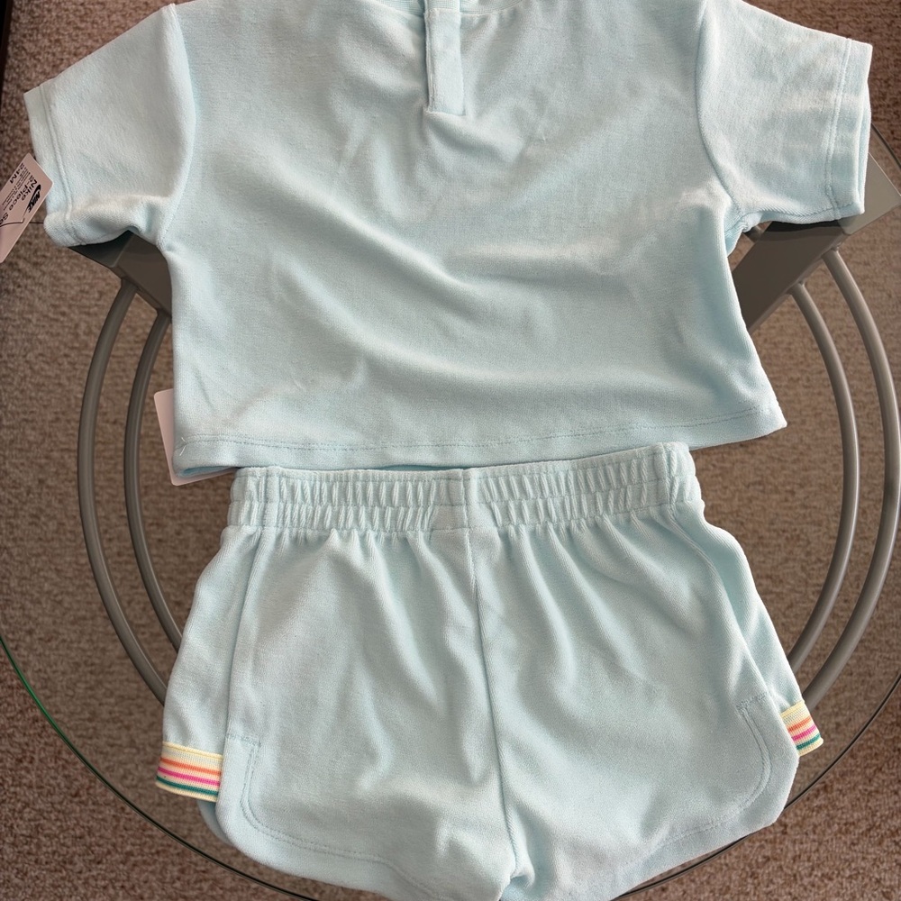 BNWT NIKE UNISEX TOWEL TERRY 2-PIECE SET US SIZE 24 MONTHS GLACIER BLUE - Picture 12 of 12